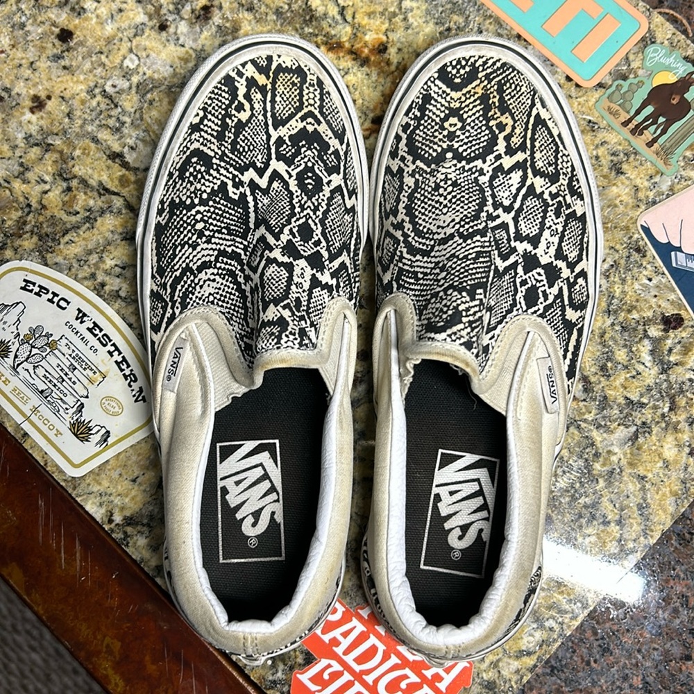 Women’s Vans Snakeskin Slip Ons